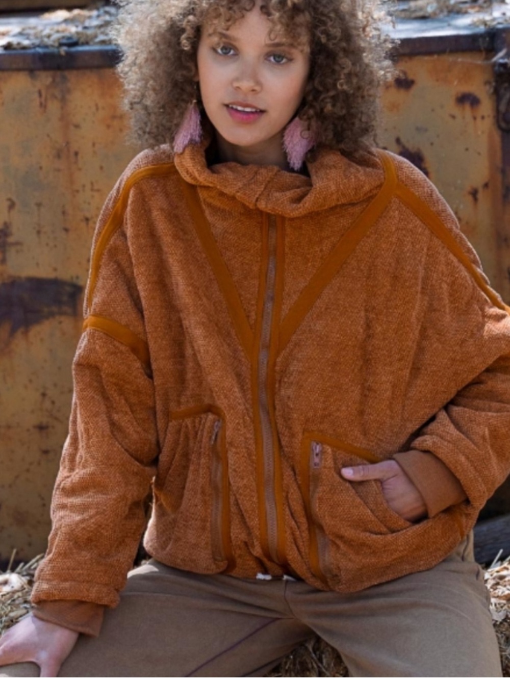 POL Plush Quilted Jacket